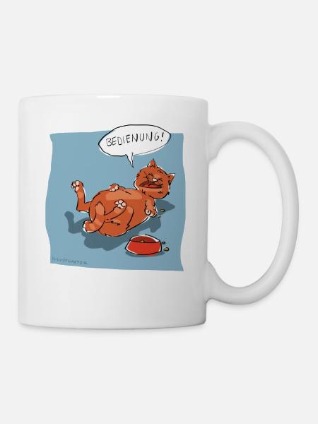 Bedienung! - Tasse - Weiß