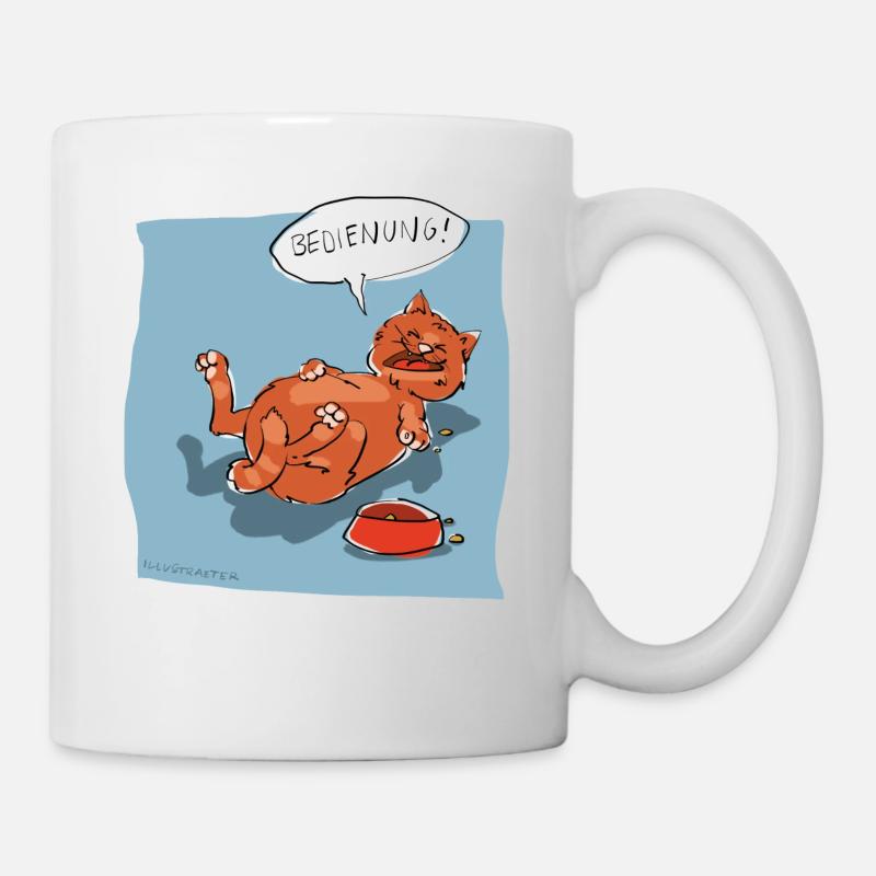 Bedienung! - Tasse - Weiß