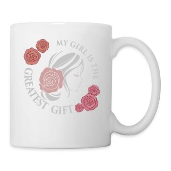 Ma fille est le plus beau cadeau - fille - Mug blanc - blanc - Droite