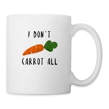 I do not care at all carrot carrot gift idea - Mug - white - Right