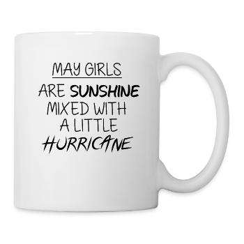 Mai filles Anniversaire Mai cadeau Spruch - Mug blanc - blanc - Droite