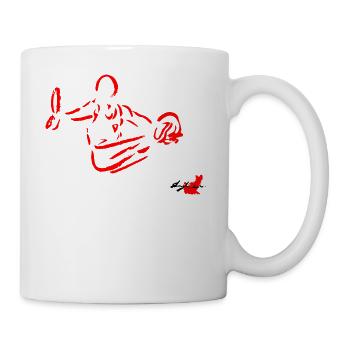 , Gymnaste À ANNEAUX, GYMNASTIQUE ARTISTIQUE MASCULINE - Mug blanc - blanc - Droite