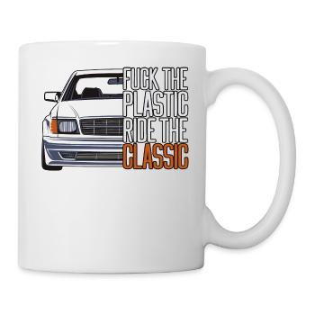 FTP Style Retro Car Classic Silhouette - Mug - white - Right