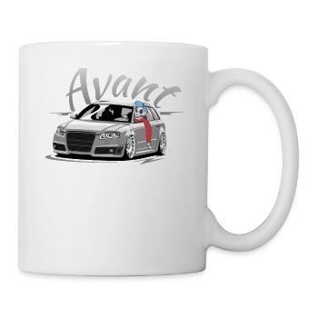 RS4 B7 A4 low style skulldriver tuning car avant - Mug - white - Right