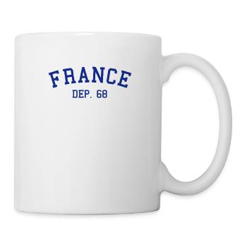 France Departement 68 Haut-Rhin - Tasse - Weiß - Rechts