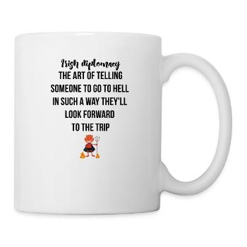 la diplomatie irlandaise - Mug blanc - blanc - Droite