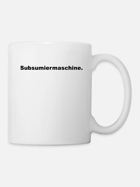 Subsumiermaschine - Tasse - Weiß