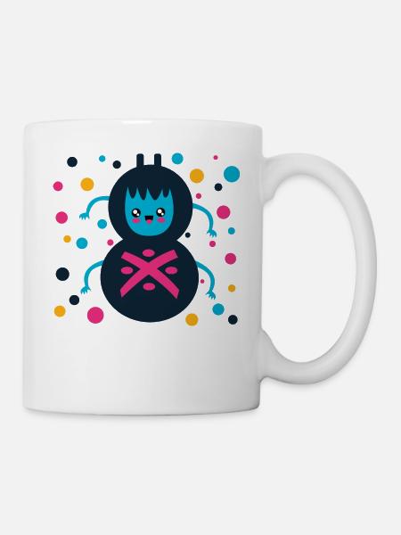 cute spider, gift, spinner - Mug - white