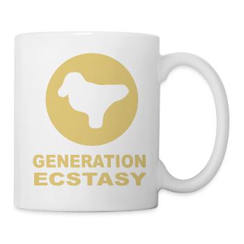 Generation Ecstasy-Pille mit einer Taube - Tasse - Weiß - Rechts