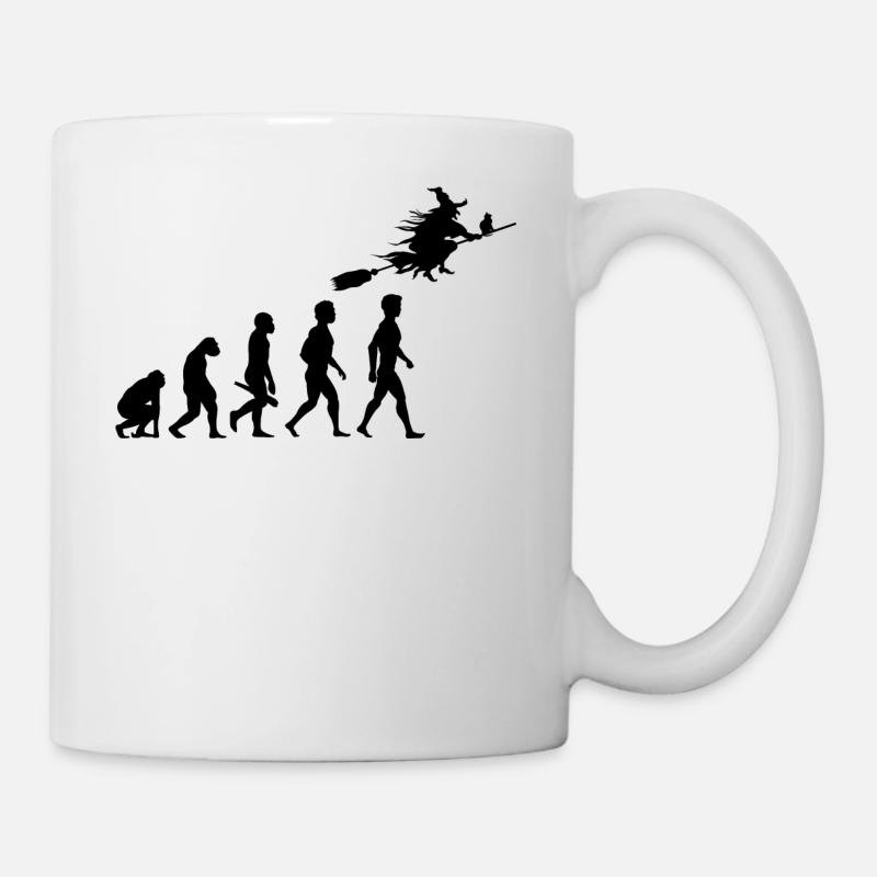 sorcière, sorcellerie, sorcière balai de sorcière magie zaubern4 - Mug blanc - blanc