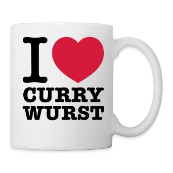 i love Currywurst - Tasse - Weiß - Rechts