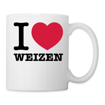 i love weizen - Tasse - Weiß - Rechts
