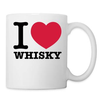 j'aime le whisky - Mug blanc - blanc - Droite
