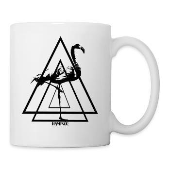 Flamingo. - Tasse - Weiß - Rechts