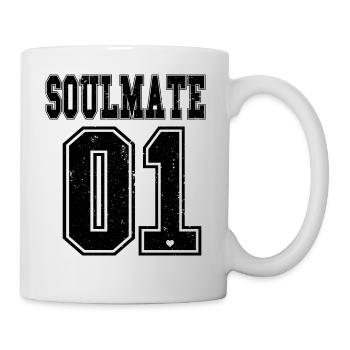 Soul Mate Soul Sister BFF couple de petite amie petit ami 01 - Mug blanc - blanc - Droite