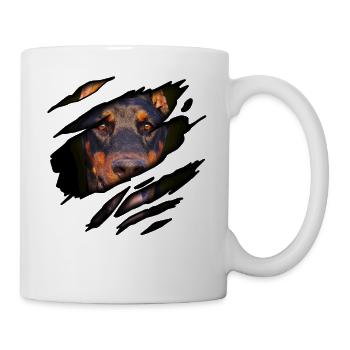 Dobermann in me - Mug - white - Right