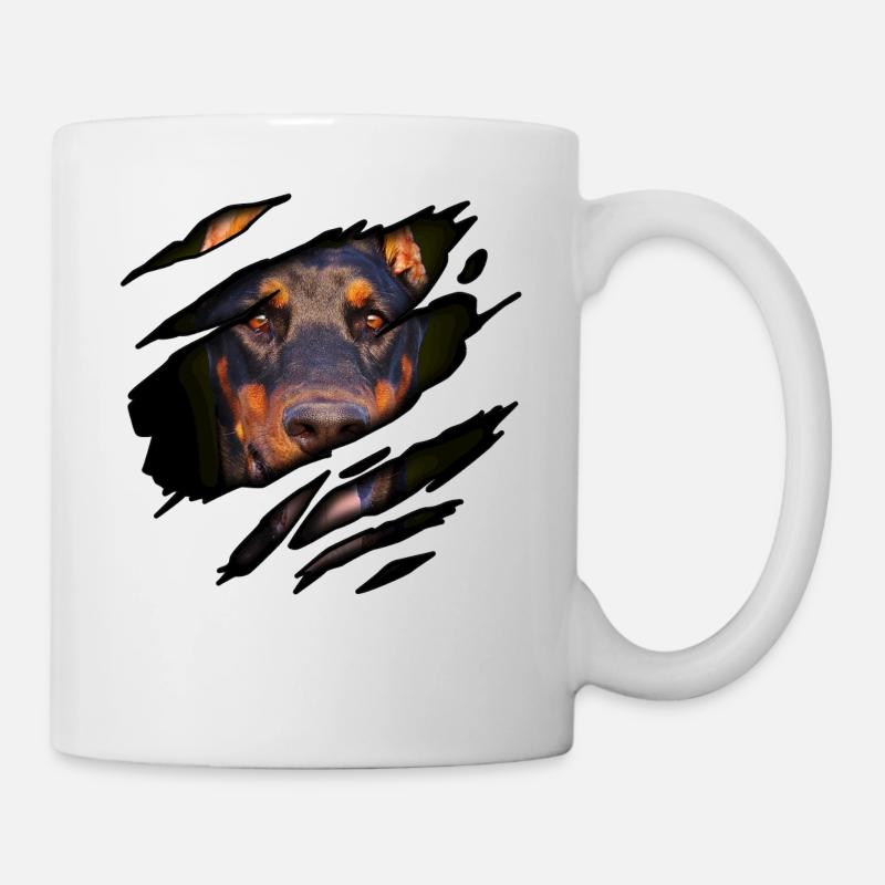 Doberman en moi - Mug blanc - blanc