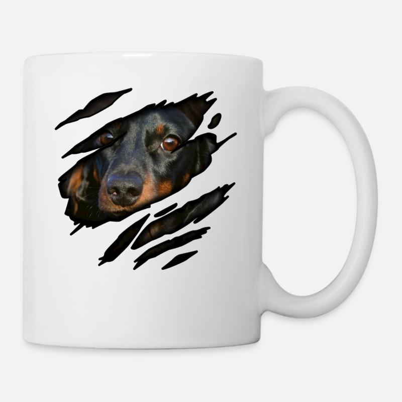 Teckel en moi - Mug blanc - blanc
