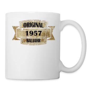 Baujahr 1957 - Tasse - Weiß - Rechts