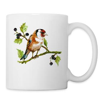 Vogel - Tasse - Weiß - Rechts