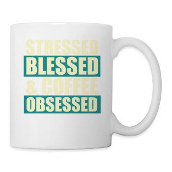 Stressed blessed - Mug - white - Right