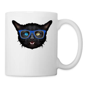 animal cat lulnette fancy minnows 402 - Mug - white - Right