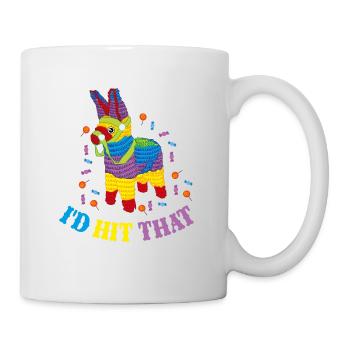 I'd hit that pinata mexico gift gift idea - Mug - white - Right