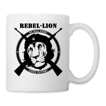 Rebel Lion Fighting - Mug - white - Right