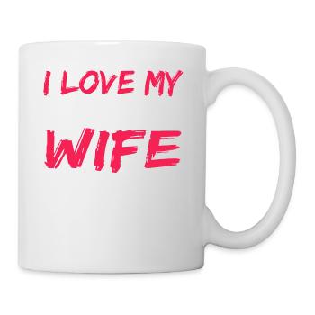 I Love My Awesome Wife Gift Design - Tasse - Weiß - Rechts