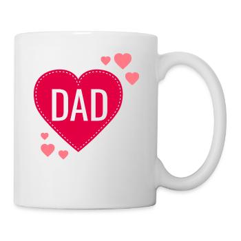 L'AMOUR DAD - Mug blanc - blanc - Droite