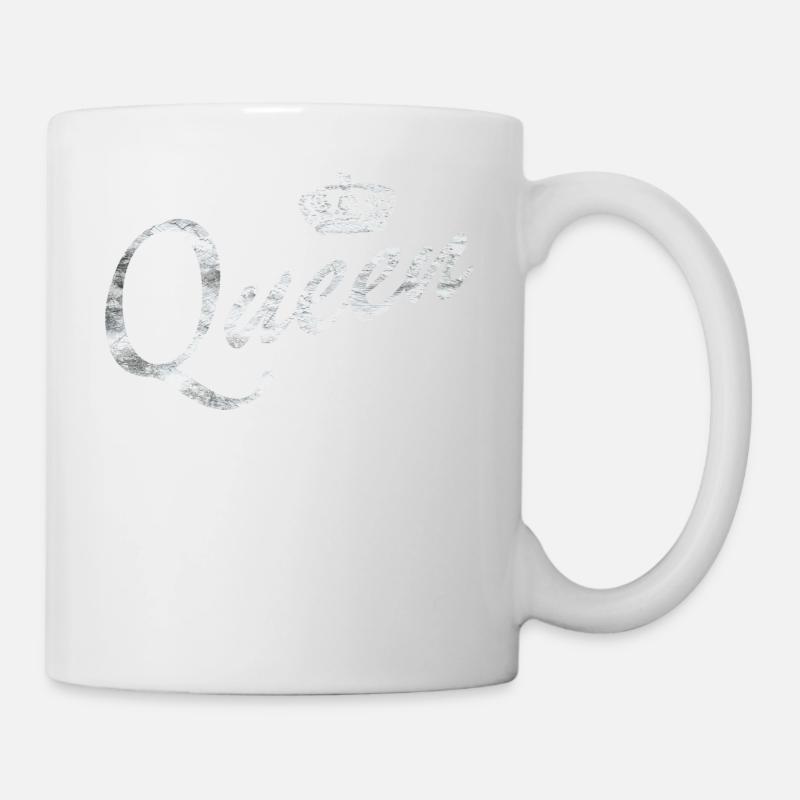 Queen Partnerlook King & Queen Geschenk - Tasse - Weiß