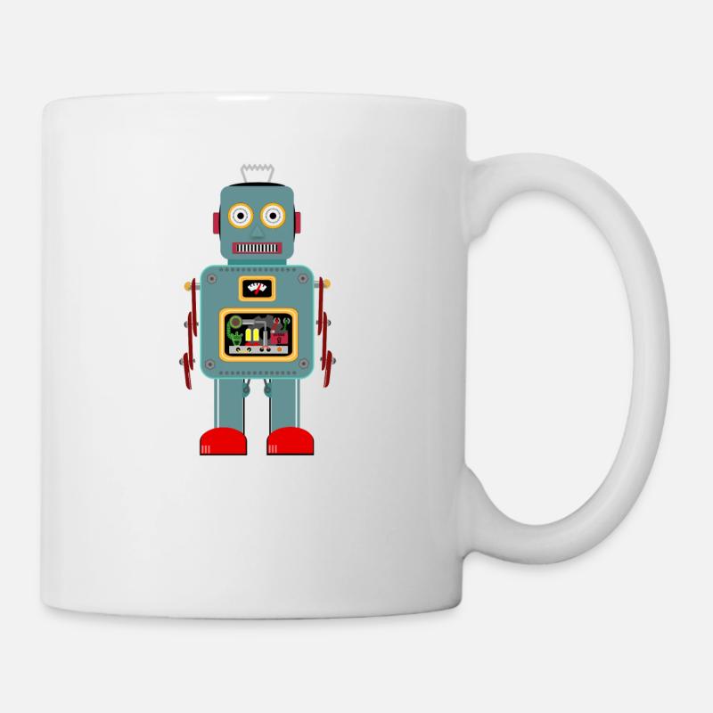 Vintage robot - Mug - white