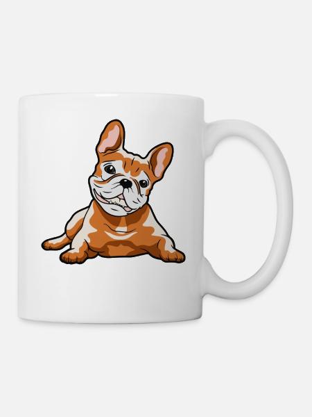 Idée de bouledogue français chien chien cadeau - Mug blanc - blanc