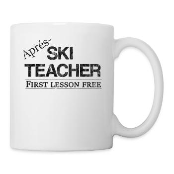 Après-ski instructeur idée Parti cadeau slogan - Mug blanc - blanc - Droite