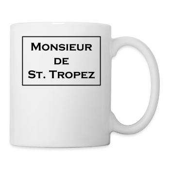 Monsieur de St.Tropez saying gift idea - Mug - white - Right