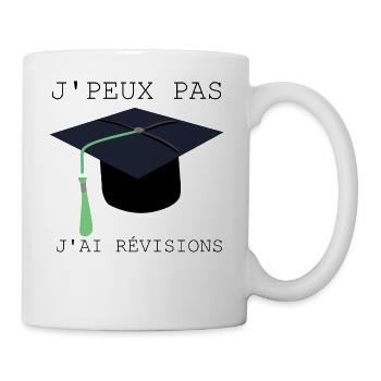 J'peux pas j'ai Révisions - Mug blanc - blanc - Droite