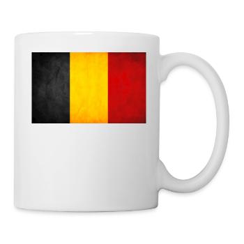Drapeau de la Belgique - Mug blanc - blanc - Droite