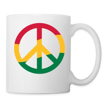 signe de paix musique reggae rastafari Peace Pace - Mug blanc - blanc - Droite