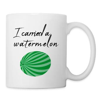 I carried a watermelon / gift - Mug - white - Right