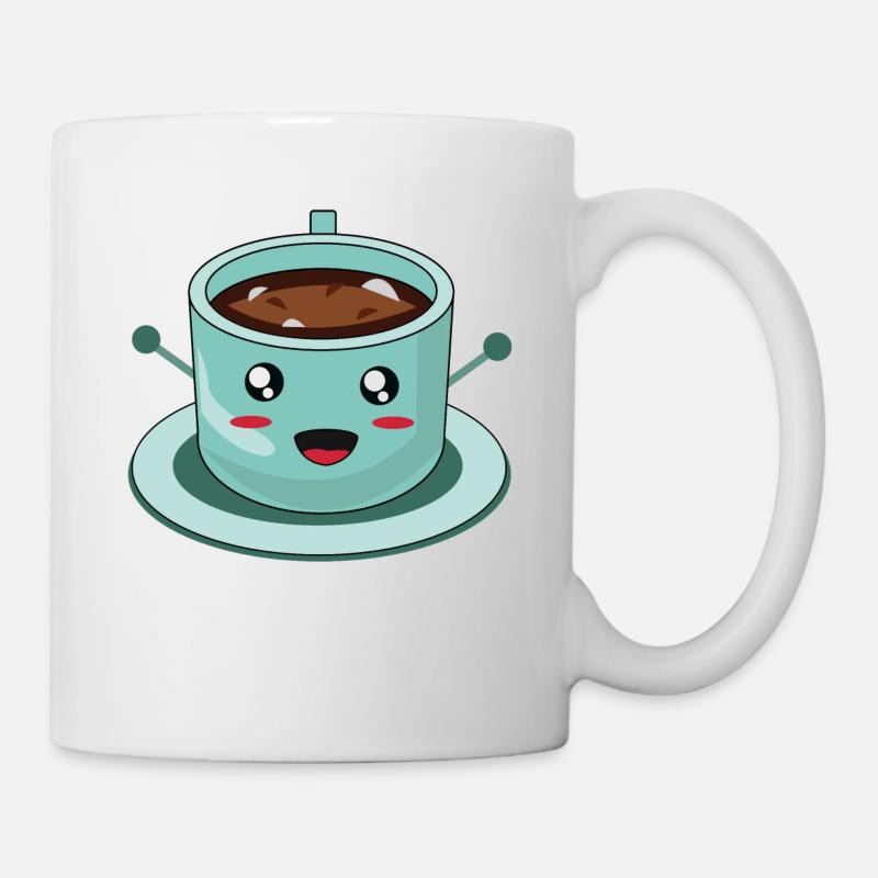 Guten Morgen Kaffee Comic - Tasse - Weiß