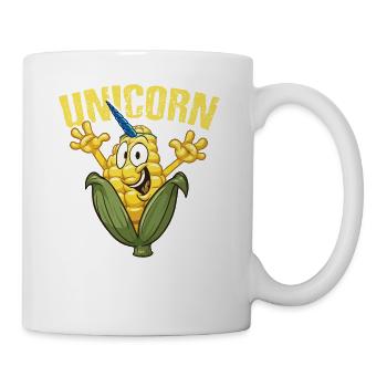 Funny Sweet Unicorn Gift T-shirt - Mug - white - Right