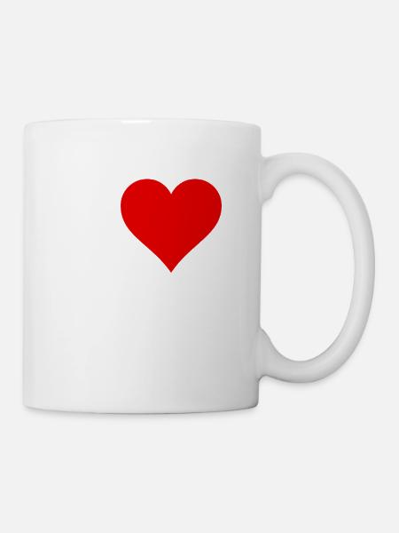 I love Books Design - Tasse - Weiß