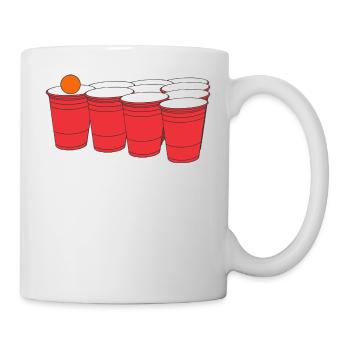 Beerpong Becher - Tasse - Weiß - Rechts
