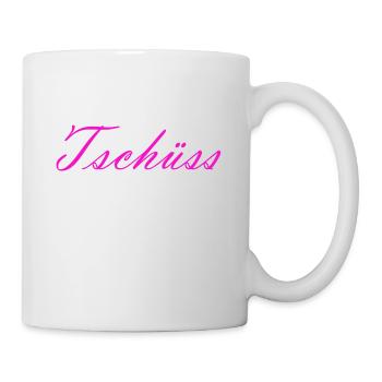 Tschüss anbieten - Tasse - Weiß - Rechts