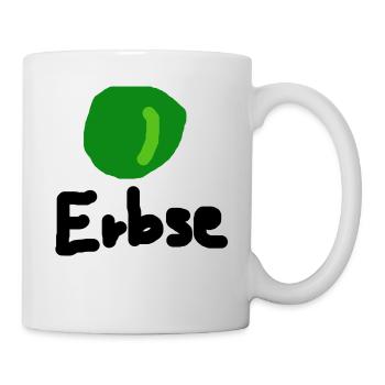 Erbse - Tasse - Weiß - Rechts