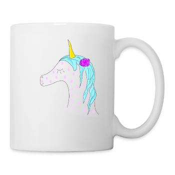 idée cadeau licorne licorne rose magique - Mug blanc - blanc - Droite