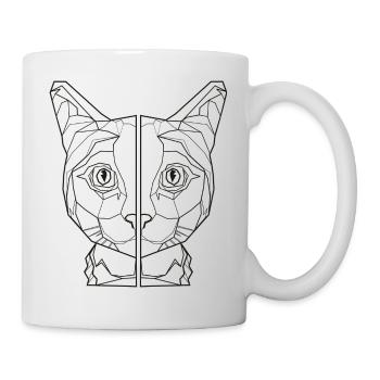 katzenliebhaber geschenk katzen freund katzenshirt - Tasse - Weiß - Rechts