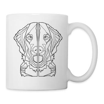 chien de berger chiens amoureux des chiens chemise - Mug blanc - blanc - Droite