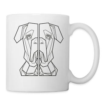 chiens préfèrent chien chemise haber chemise de chien ami - Mug blanc - blanc - Droite