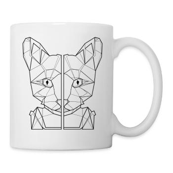 katzenliebhaber geschenk katzenfreund katzen shirt - Tasse - Weiß - Rechts
